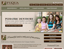 Tablet Screenshot of fuquaadvanceddental.com